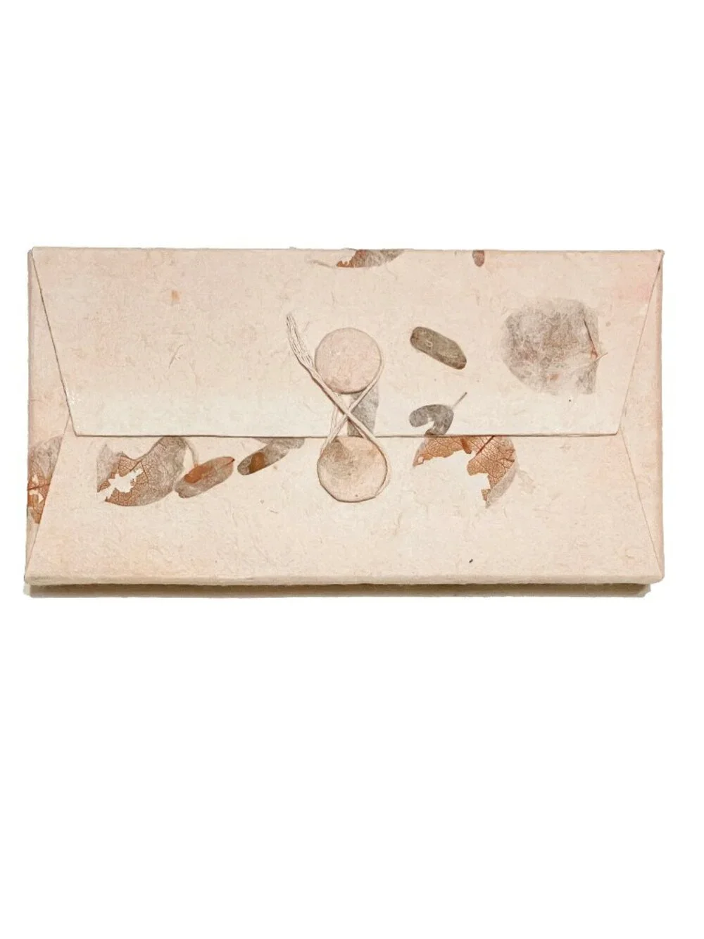 Vintage Textured Abstract Leaves Stationery Set Case 12 Envelopes 11 Letters